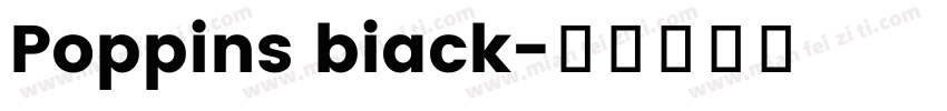 Poppins biack字体转换